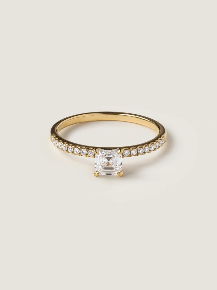 Marquise Cut Cluster Styled Lab Grown Diamond Engagement Ring