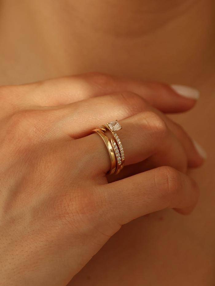 Marquise Cut Cluster Styled Lab Grown Diamond Engagement Ring