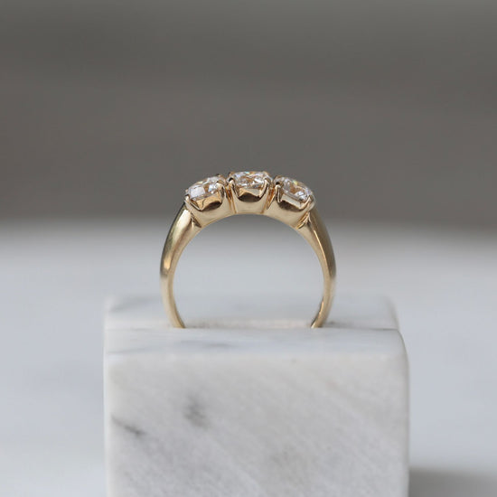 1.50 CT Round Three Stones CVD EF/VS Diamond Wedding Band 10