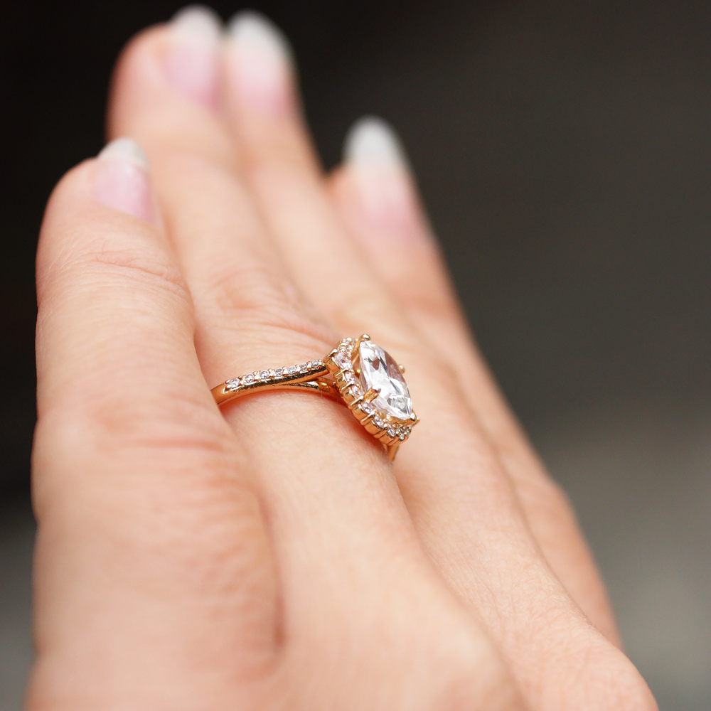 2 CT Round Three Stones Lab Grown Diamond Engagement Ring