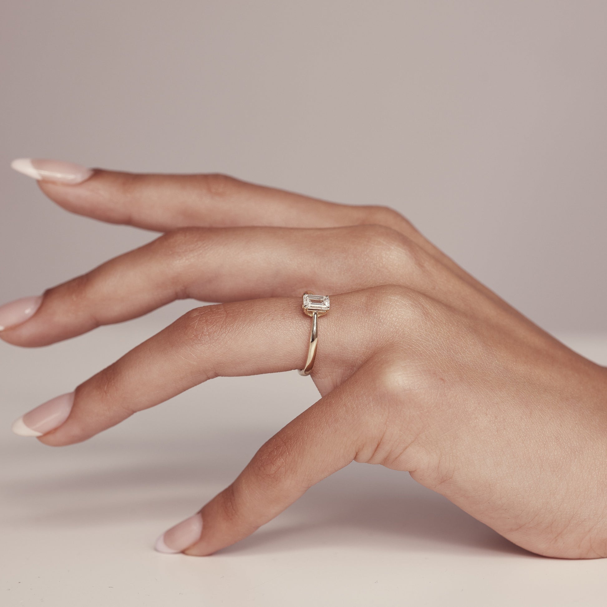 2 CT Round Three Stones Lab Grown Diamond Engagement Ring