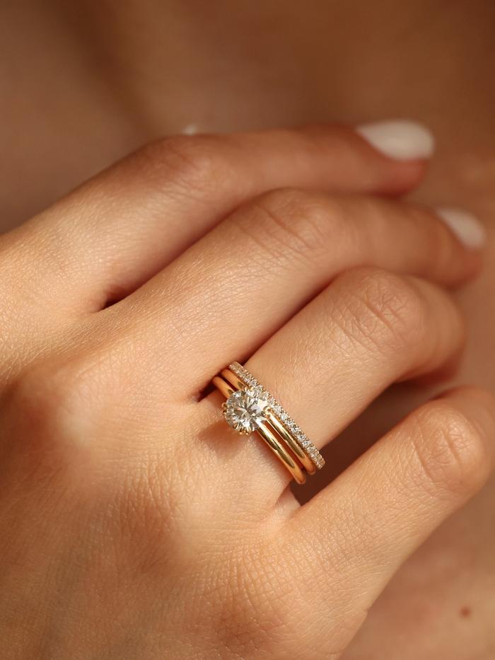 Marquise Cut Cluster Styled Lab Grown Diamond Engagement Ring