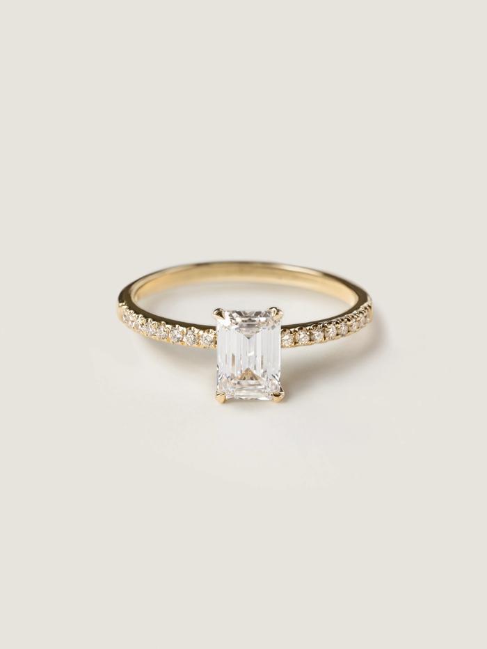 Marquise Cut Cluster Styled Lab Grown Diamond Engagement Ring