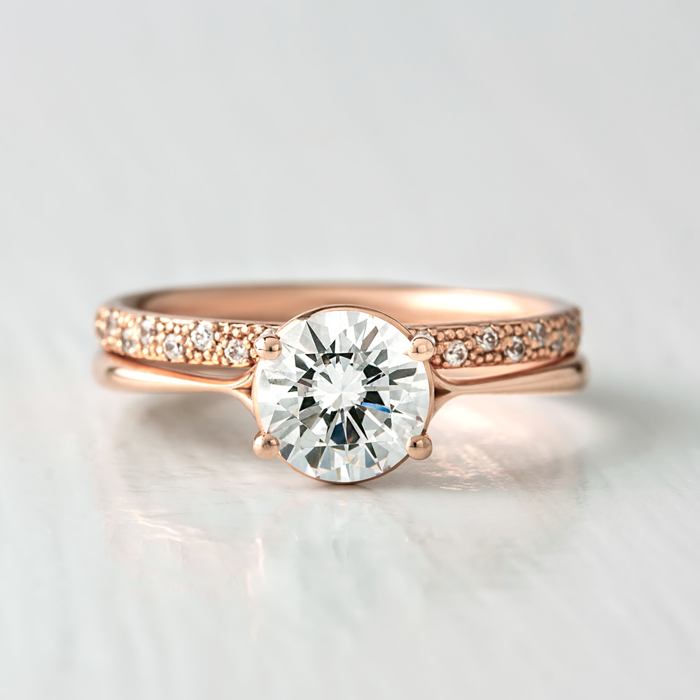 0.37 CT Round Full Eternity Lab Grown Diamond Wedding Band