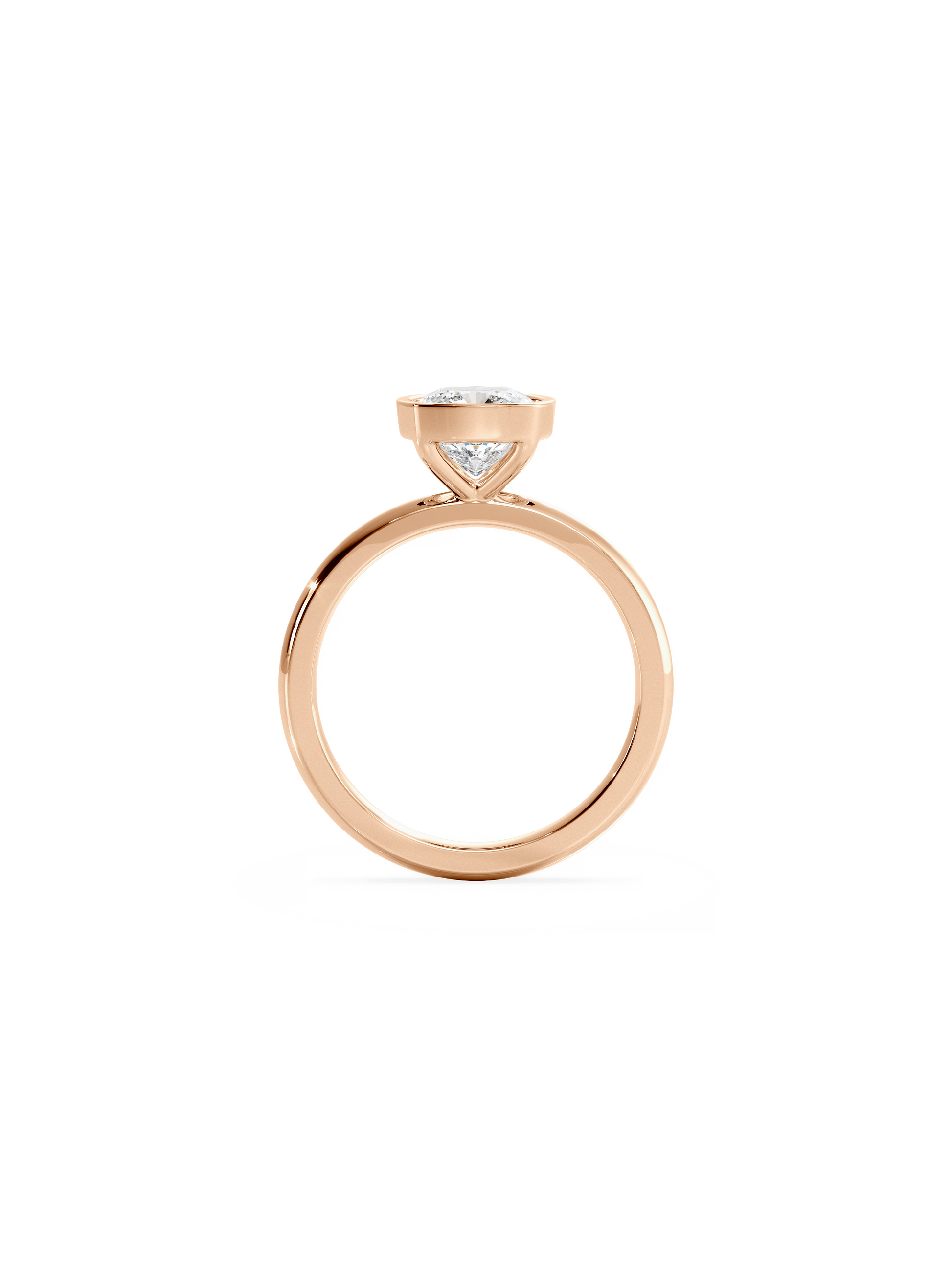 2 CT Round Three Stones Lab Grown Diamond Engagement Ring