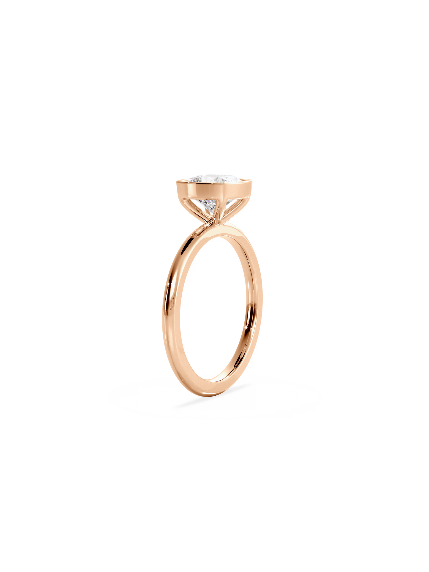 2 CT Round Three Stones Lab Grown Diamond Engagement Ring