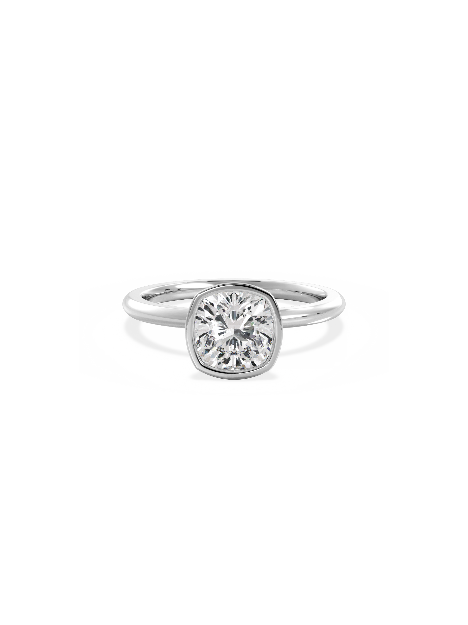 2 CT Round Three Stones Lab Grown Diamond Engagement Ring