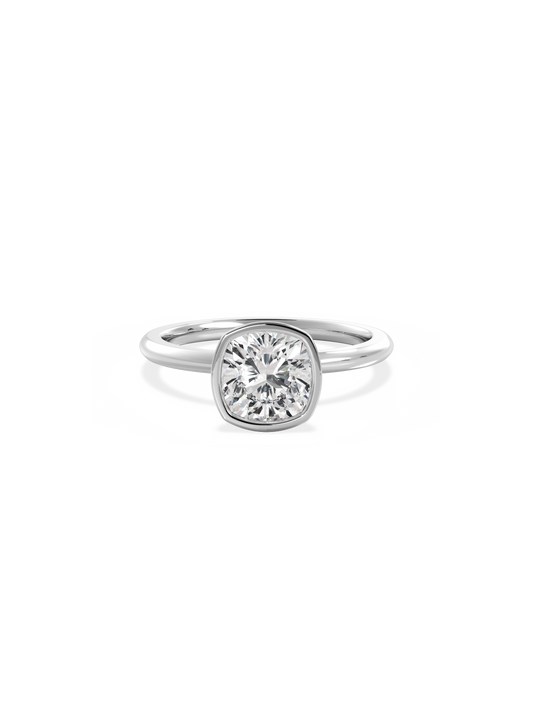 2 CT Round Three Stones Lab Grown Diamond Engagement Ring