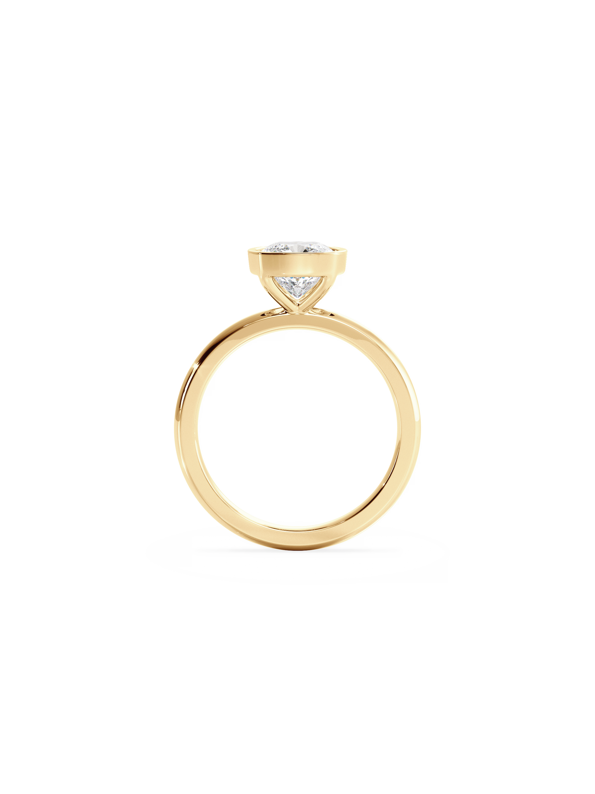2 CT Round Three Stones Lab Grown Diamond Engagement Ring