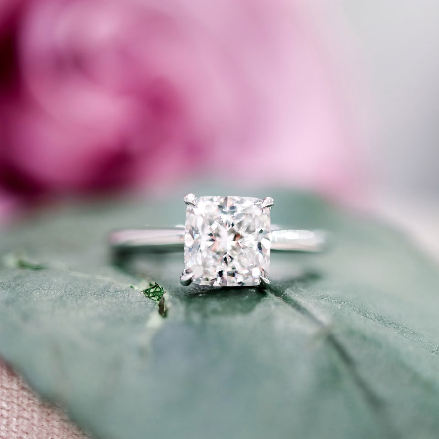 Marquise Cut Cluster Styled Lab Grown Diamond Engagement Ring
