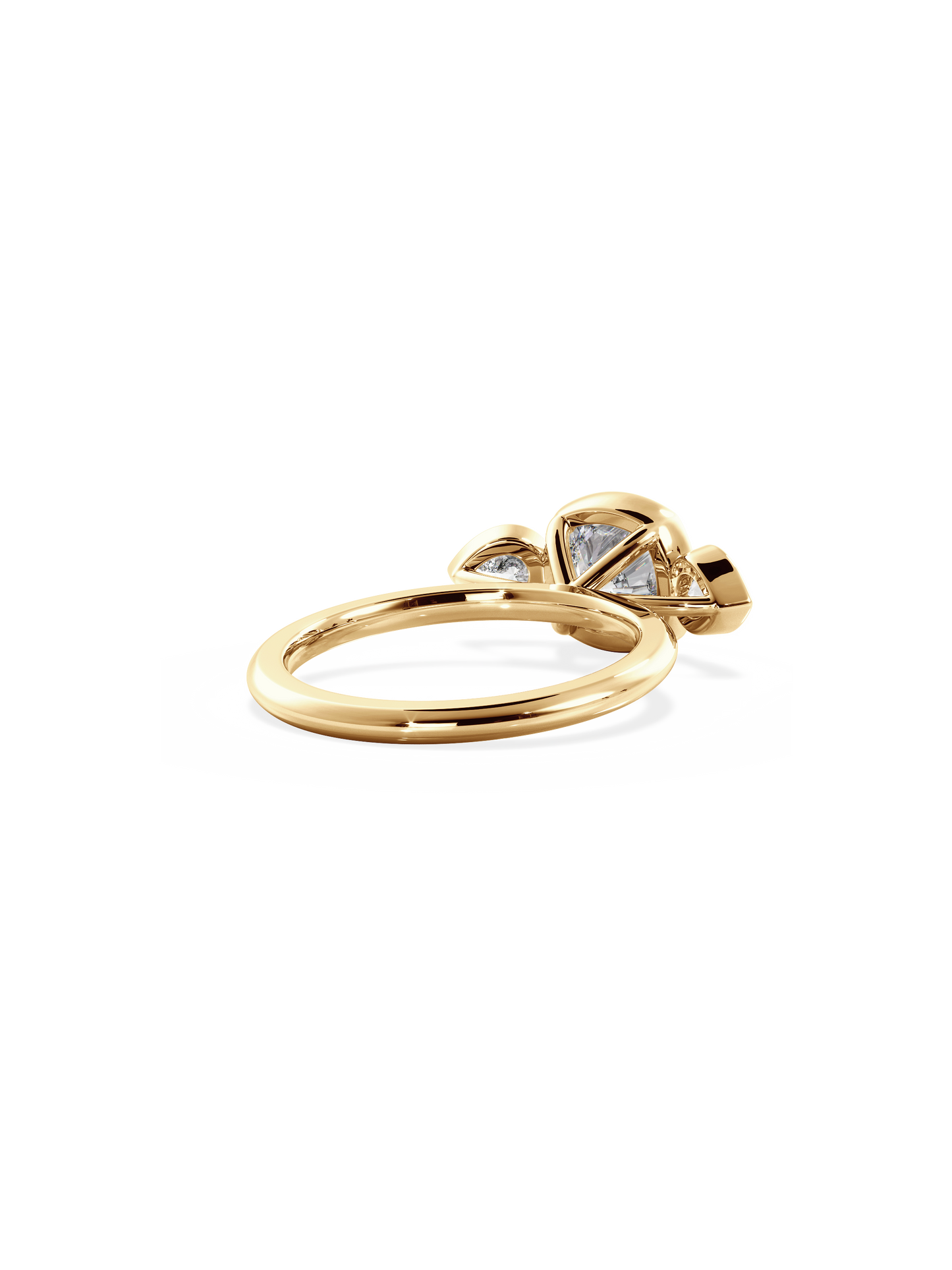 2 CT Round Three Stones Lab Grown Diamond Engagement Ring