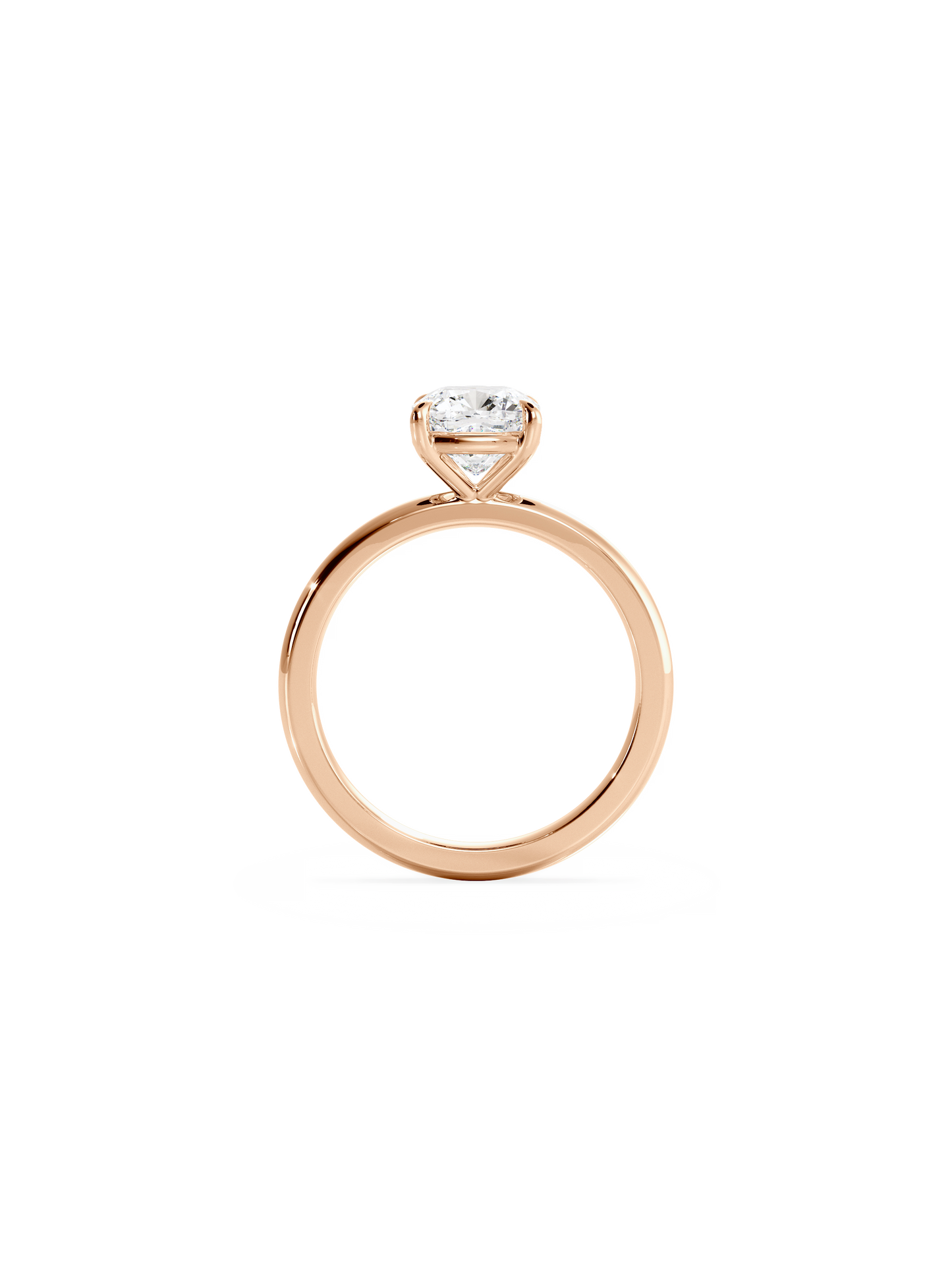 2 CT Round Three Stones Lab Grown Diamond Engagement Ring