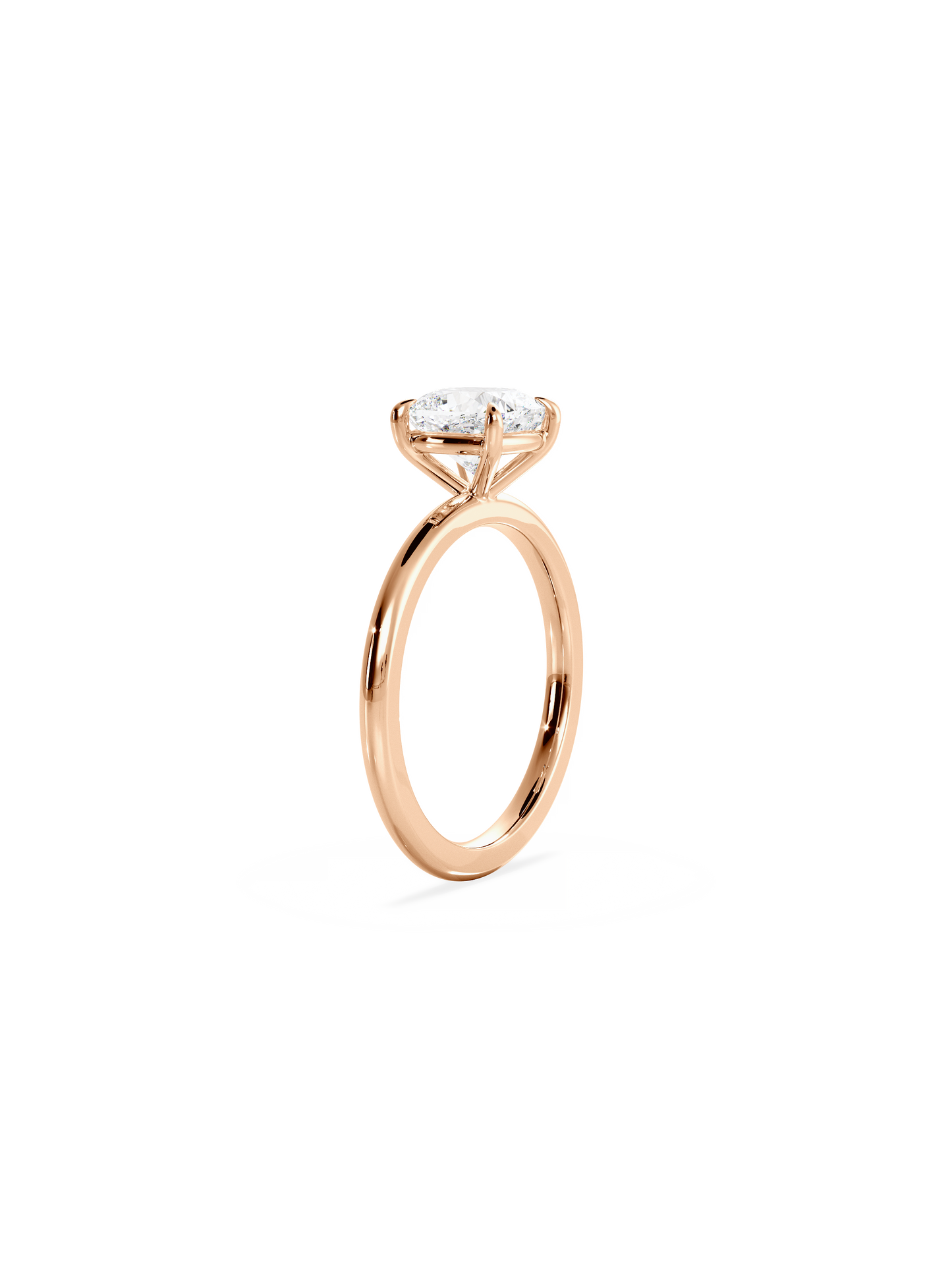 2 CT Round Three Stones Lab Grown Diamond Engagement Ring