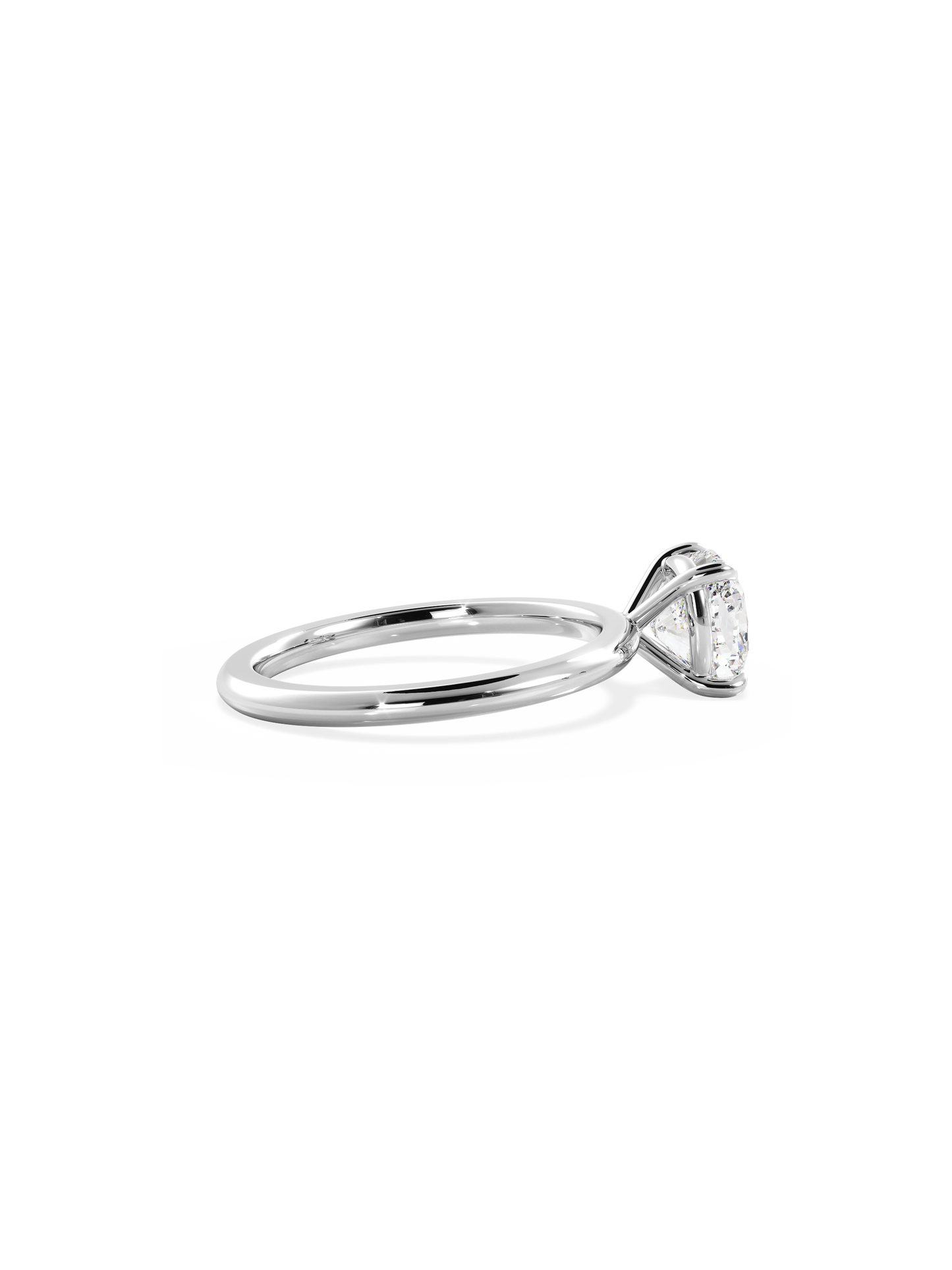 2 CT Round Three Stones Lab Grown Diamond Engagement Ring