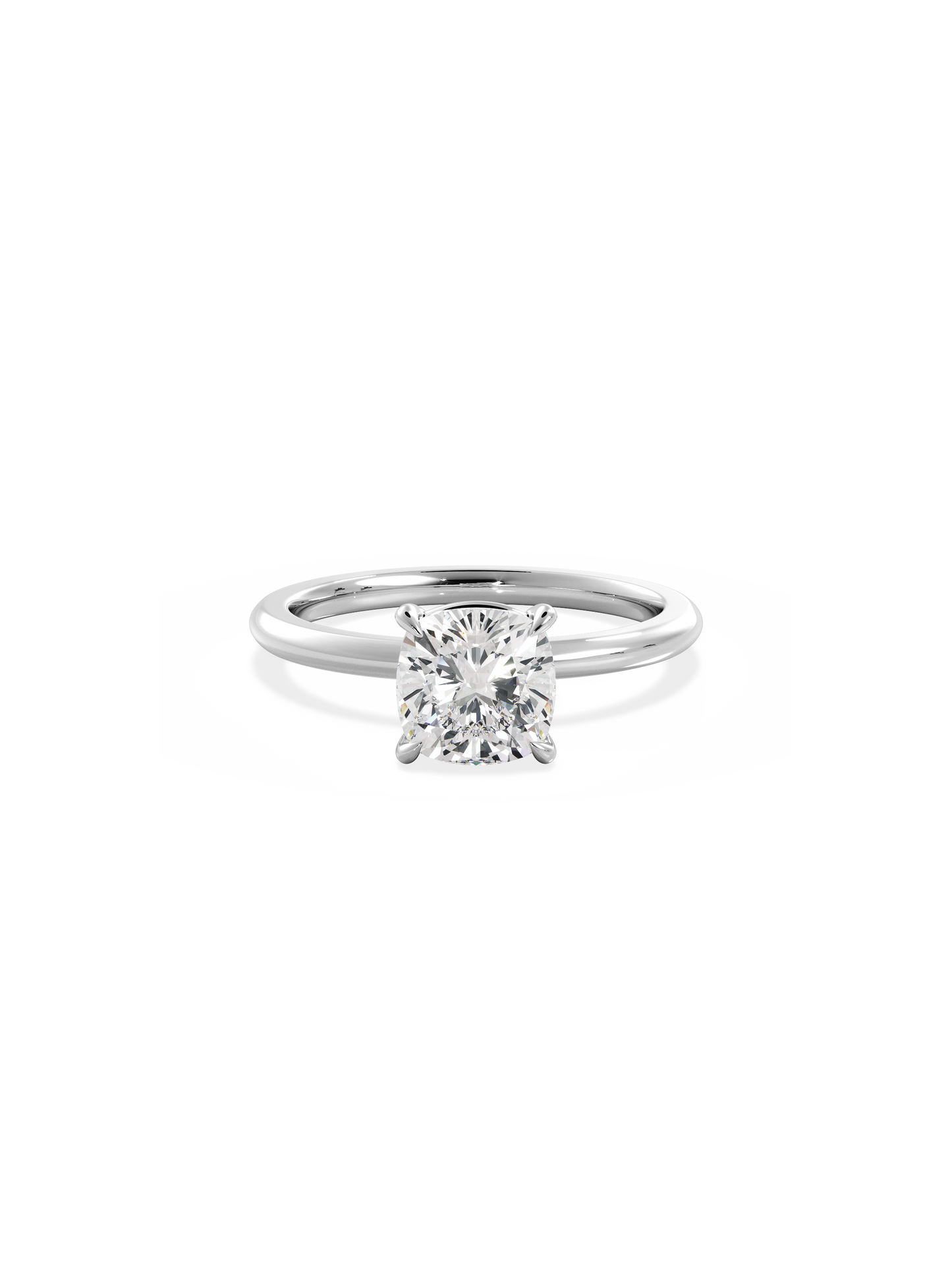 2 CT Round Three Stones Lab Grown Diamond Engagement Ring