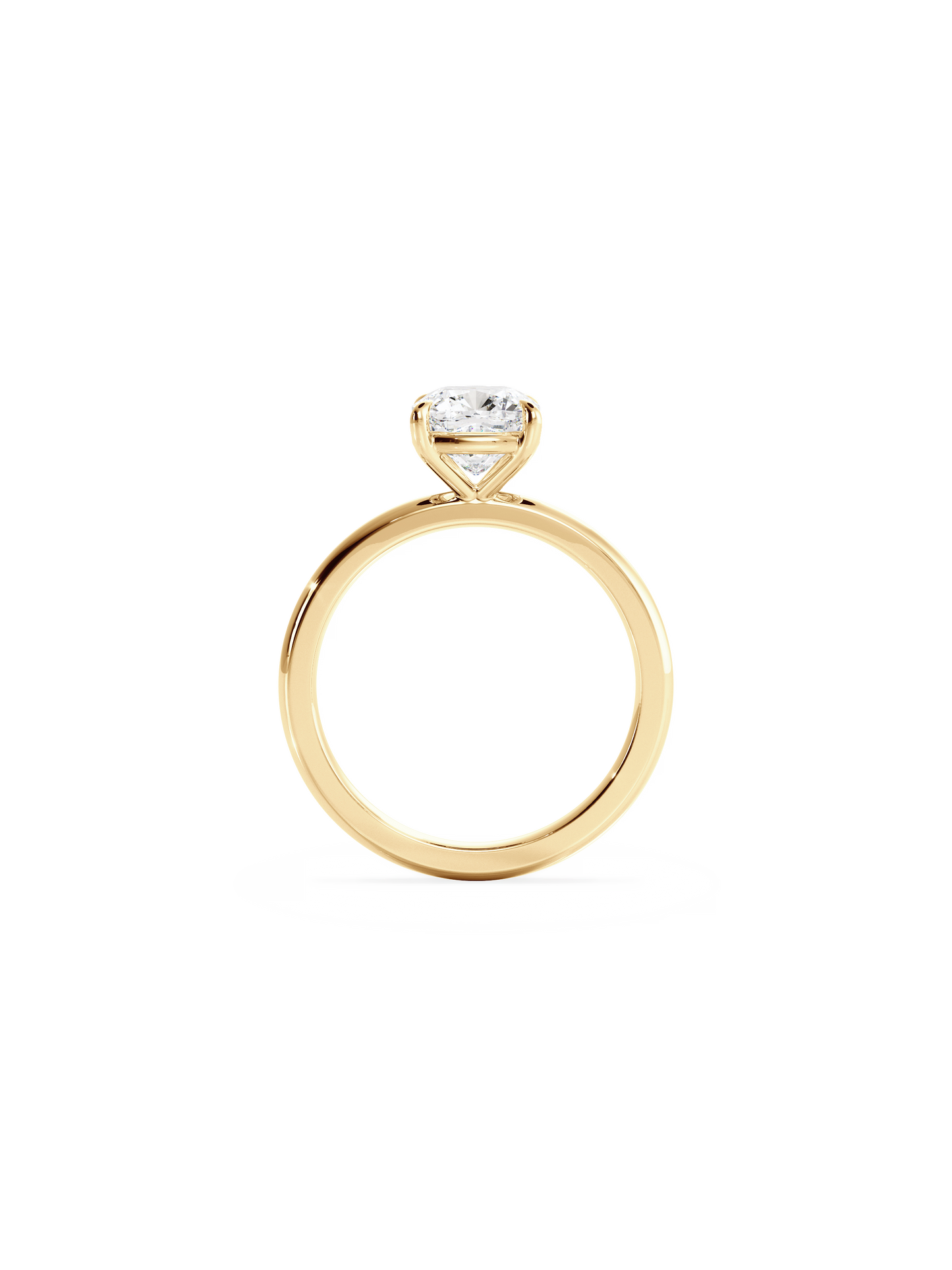 2 CT Round Three Stones Lab Grown Diamond Engagement Ring