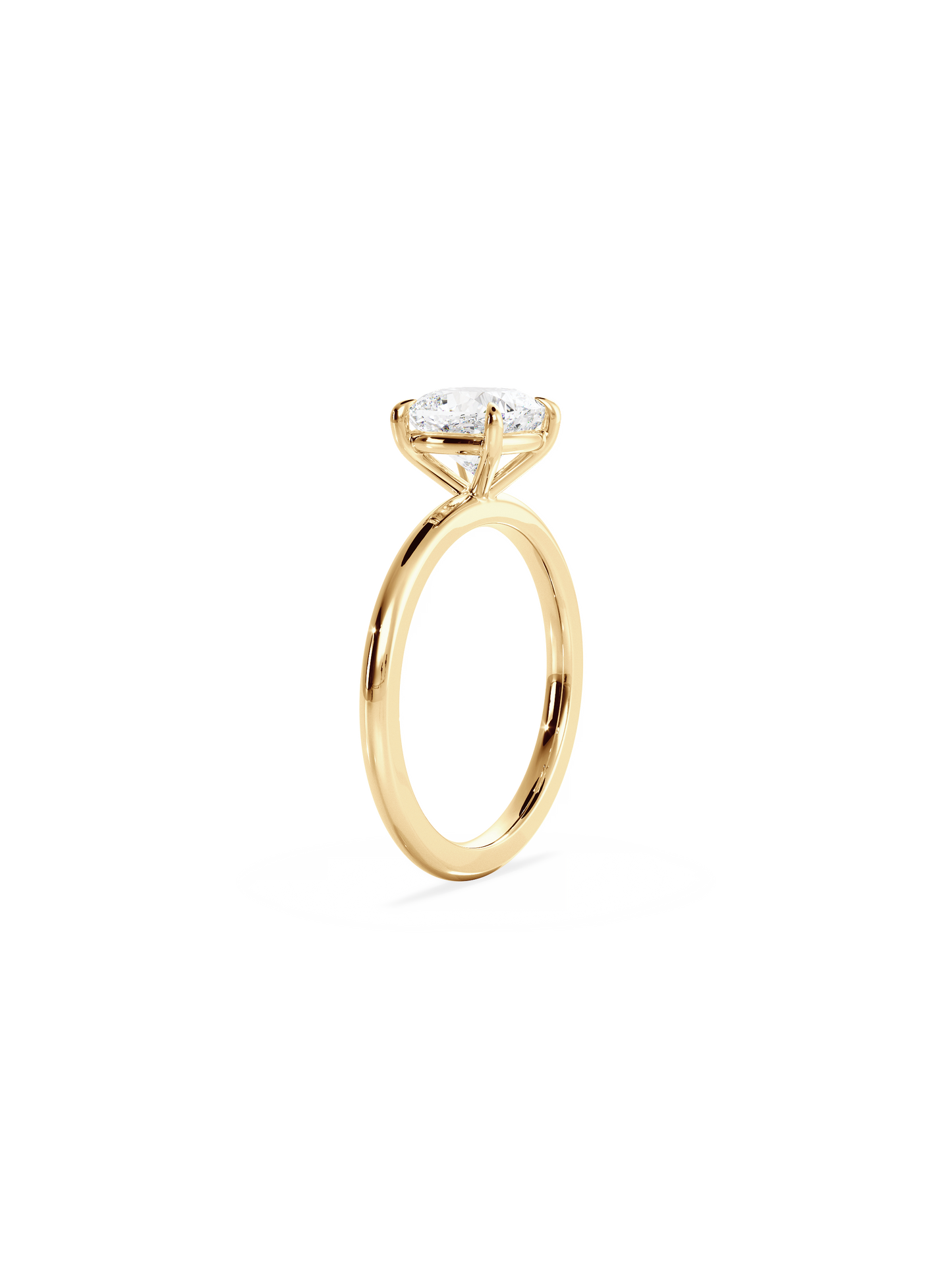2 CT Round Three Stones Lab Grown Diamond Engagement Ring