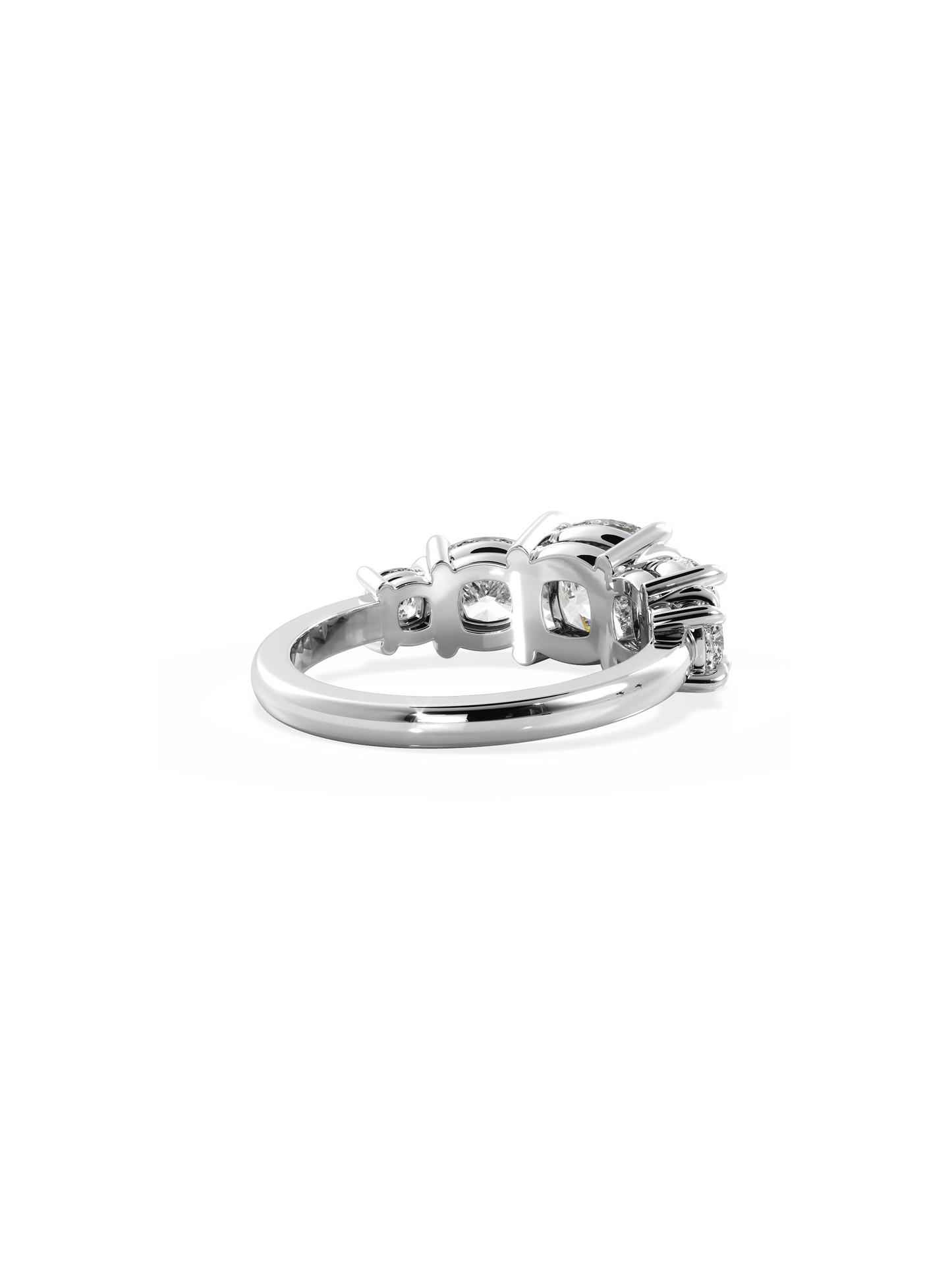 2 CT Round Three Stones Lab Grown Diamond Engagement Ring