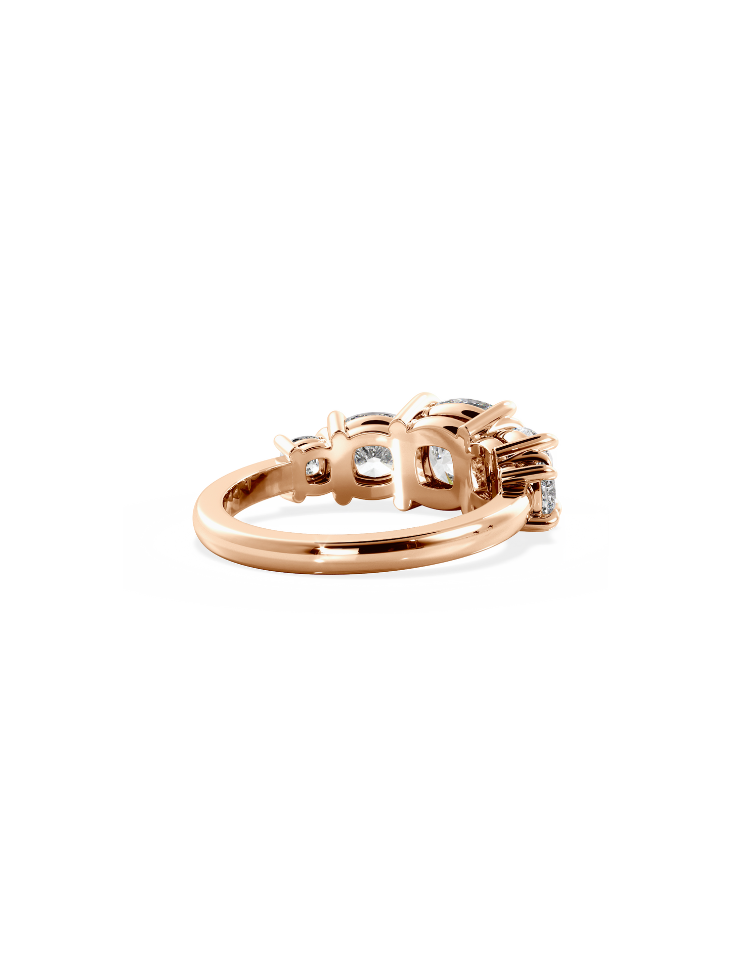 2 CT Round Three Stones Lab Grown Diamond Engagement Ring