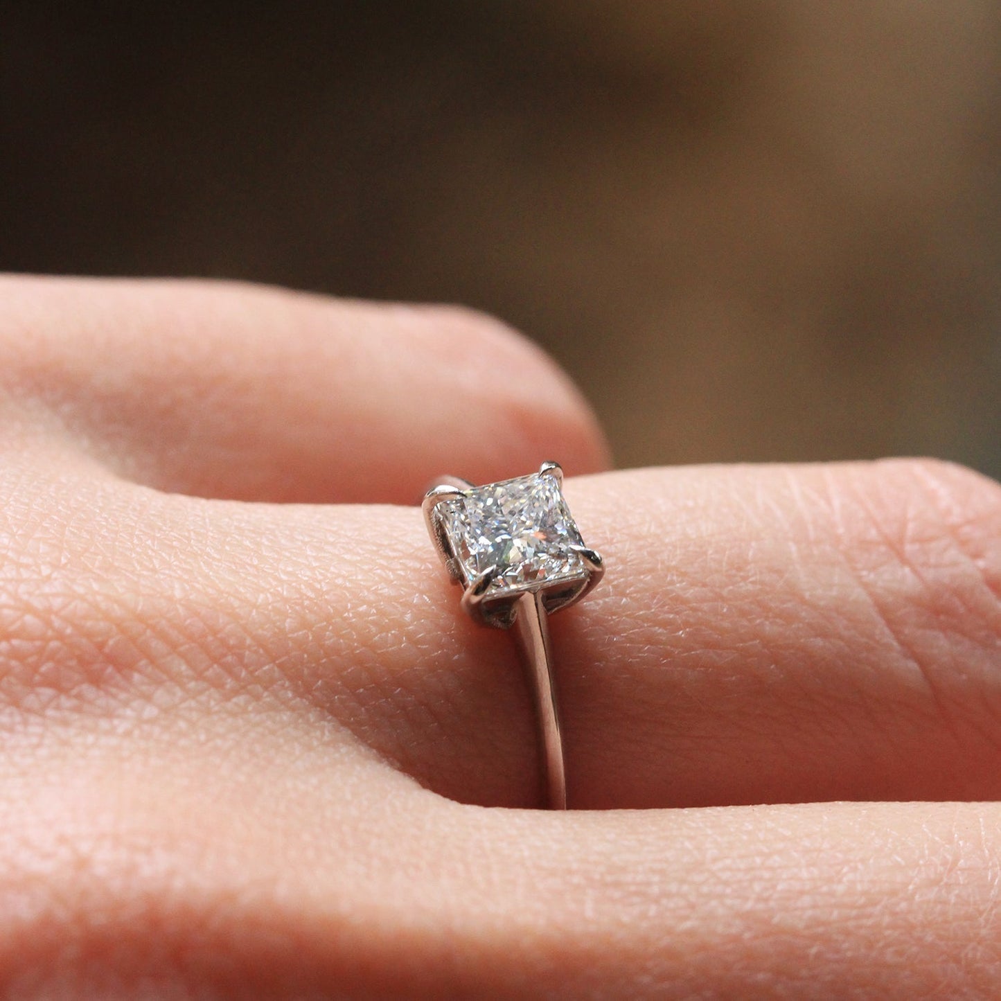 2 CT Round Three Stones Lab Grown Diamond Engagement Ring