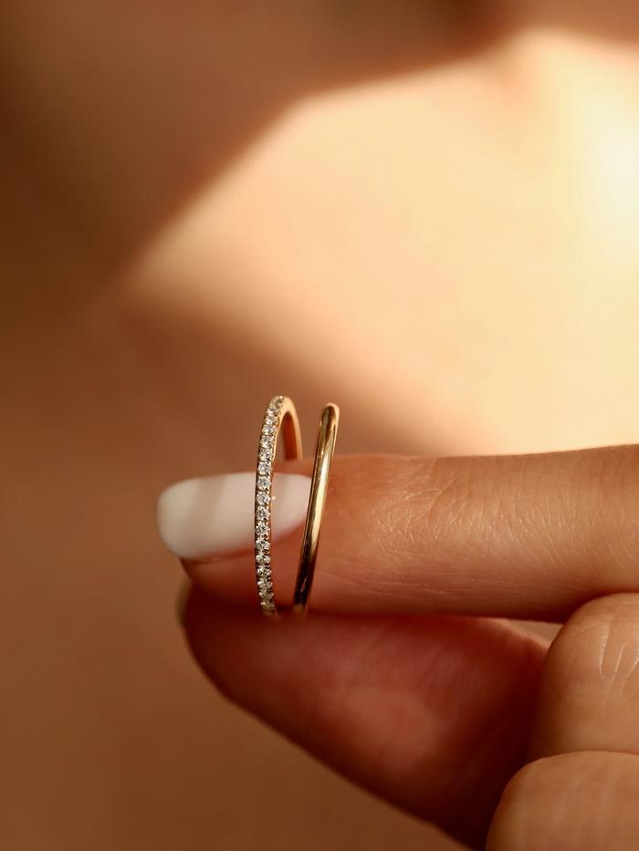 Marquise Cut Cluster Styled Lab Grown Wedding Band