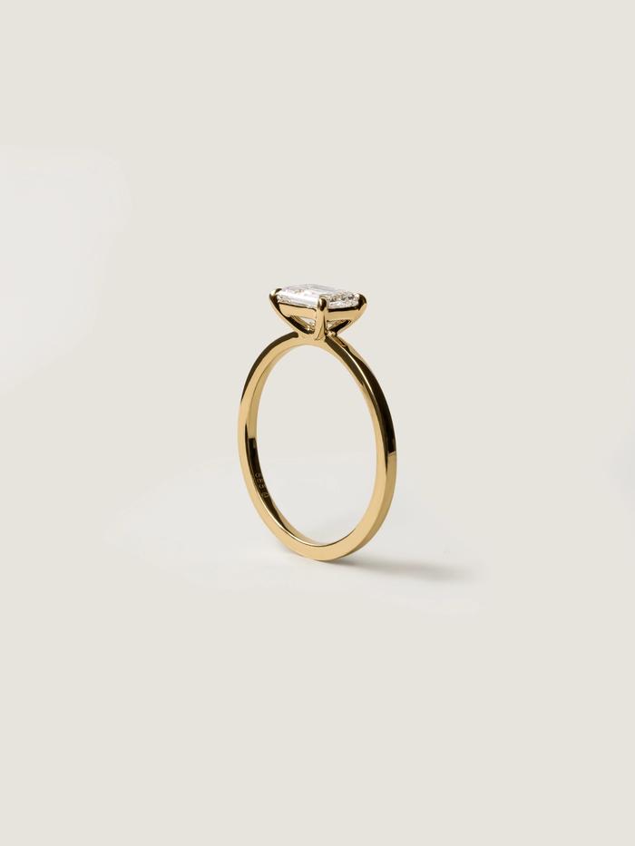 Marquise Cut Cluster Styled Lab Grown Diamond Engagement Ring