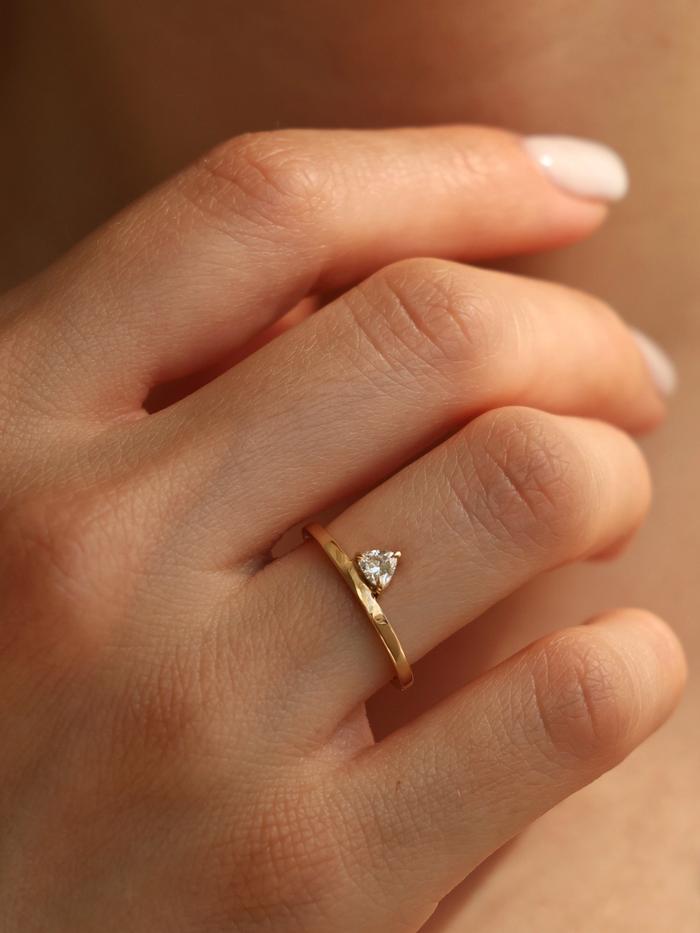 Marquise Cut Cluster Styled Lab Grown Diamond Engagement Ring