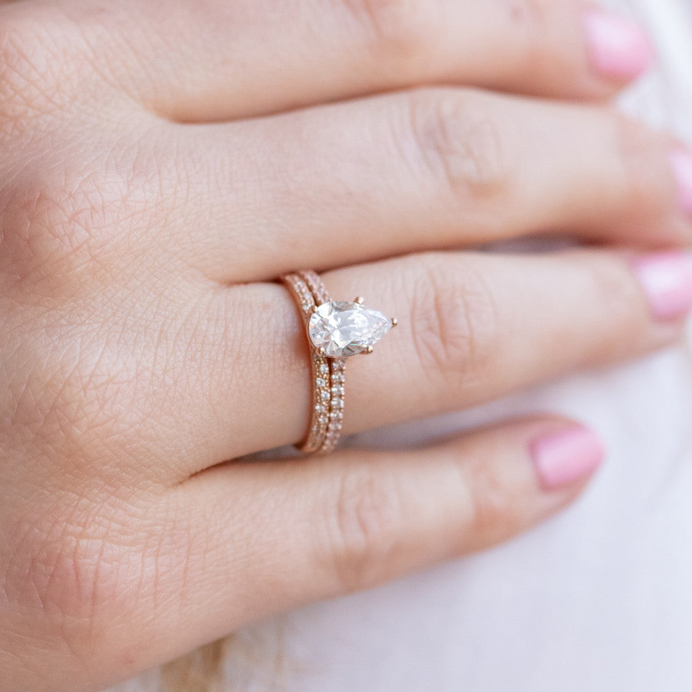 0.37 CT Round Full Eternity Lab Grown Diamond Wedding Band