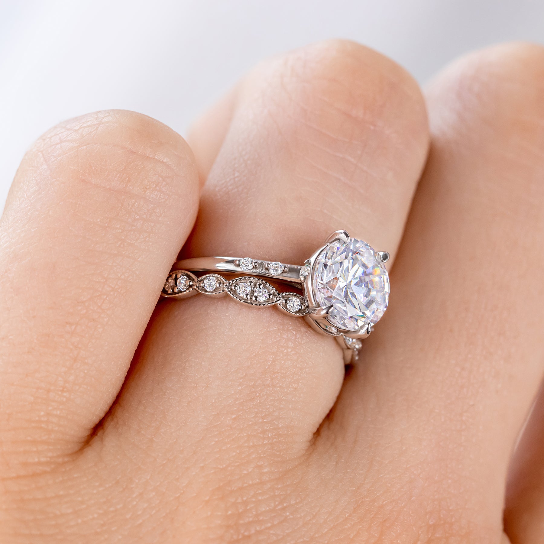 0.37 CT Round Full Eternity Lab Grown Diamond Wedding Band