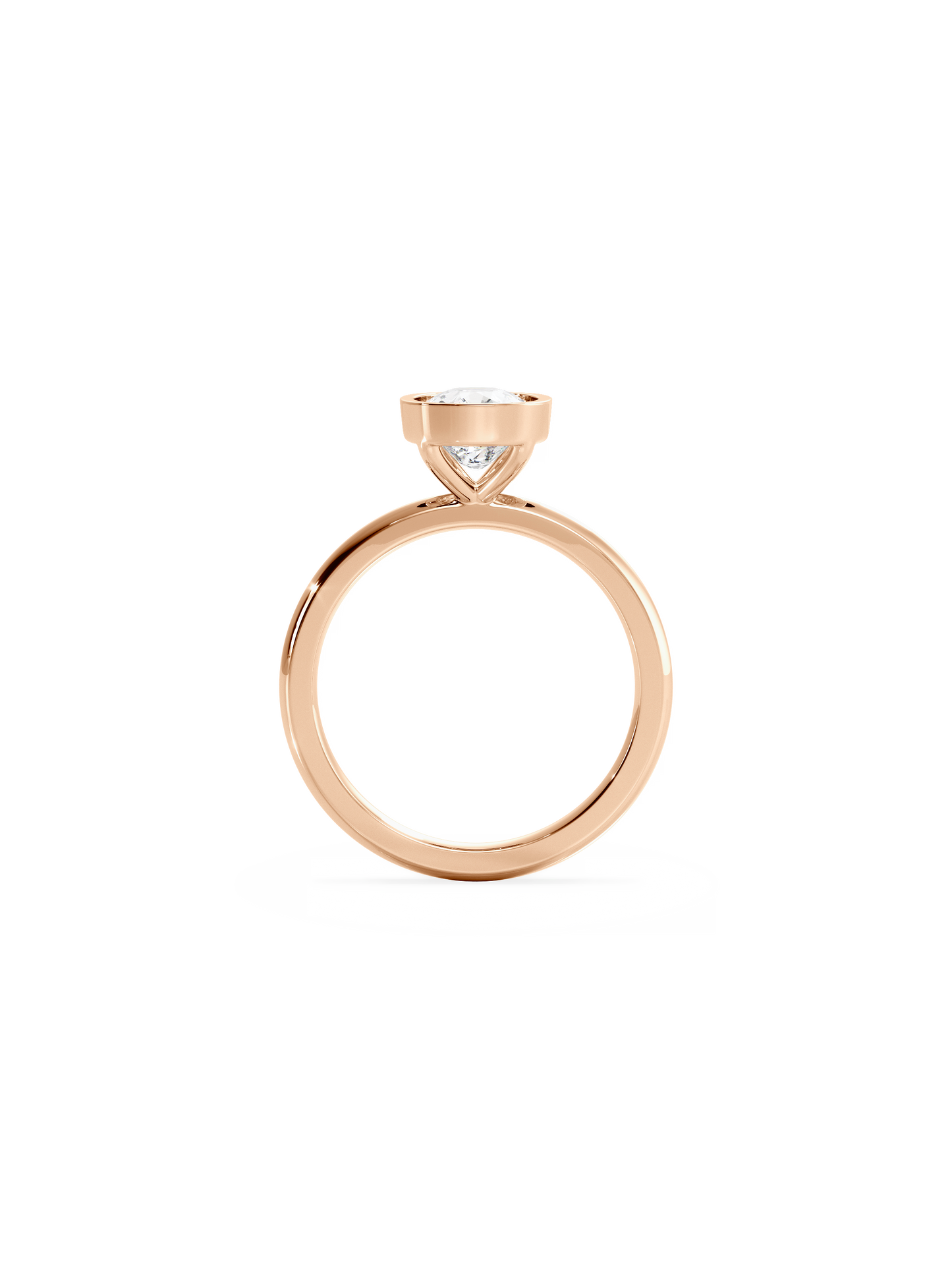 2 CT Round Three Stones Lab Grown Diamond Engagement Ring