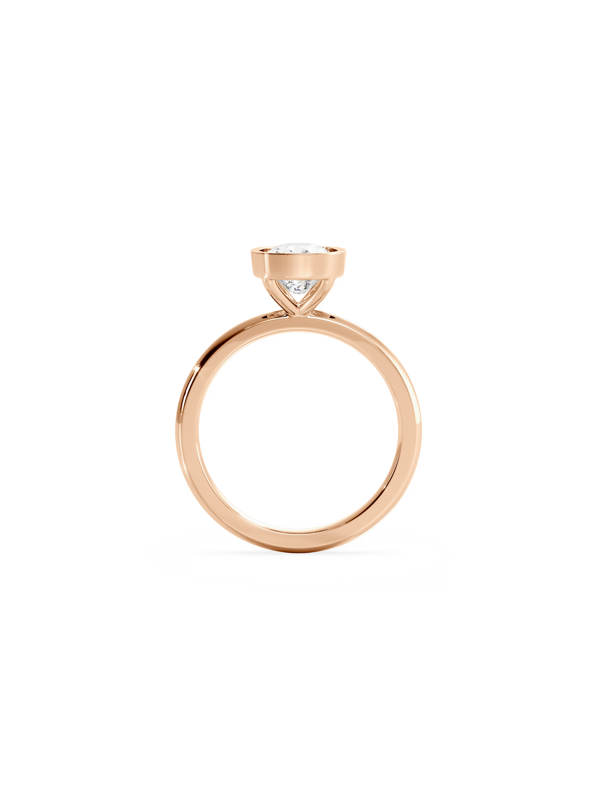 2 CT Round Three Stones Lab Grown Diamond Engagement Ring