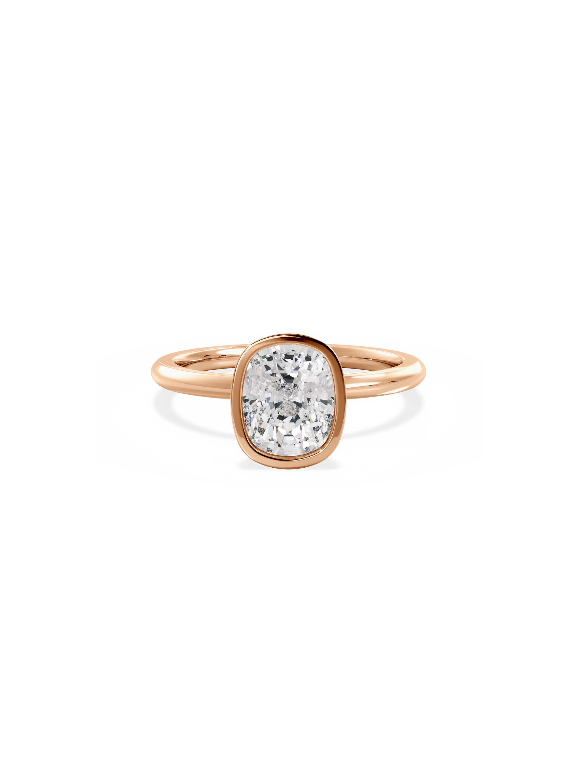 2 CT Round Three Stones Lab Grown Diamond Engagement Ring