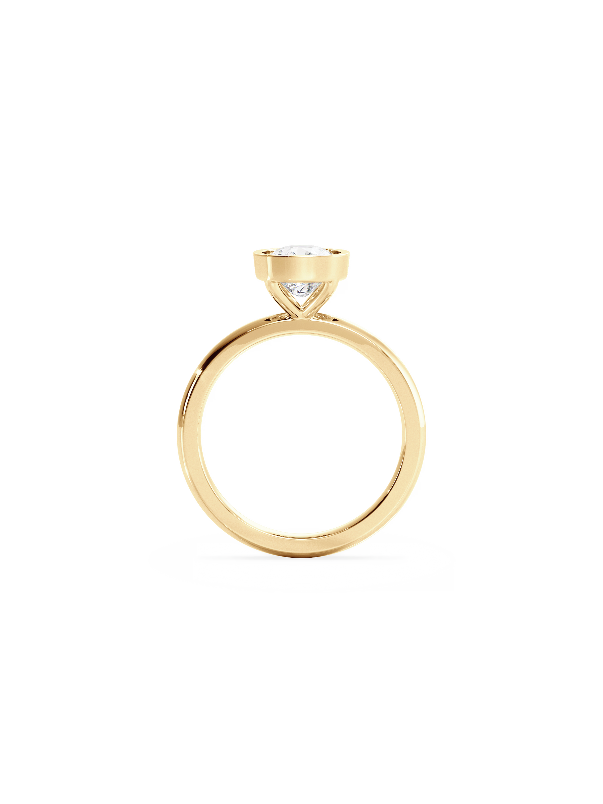 2 CT Round Three Stones Lab Grown Diamond Engagement Ring