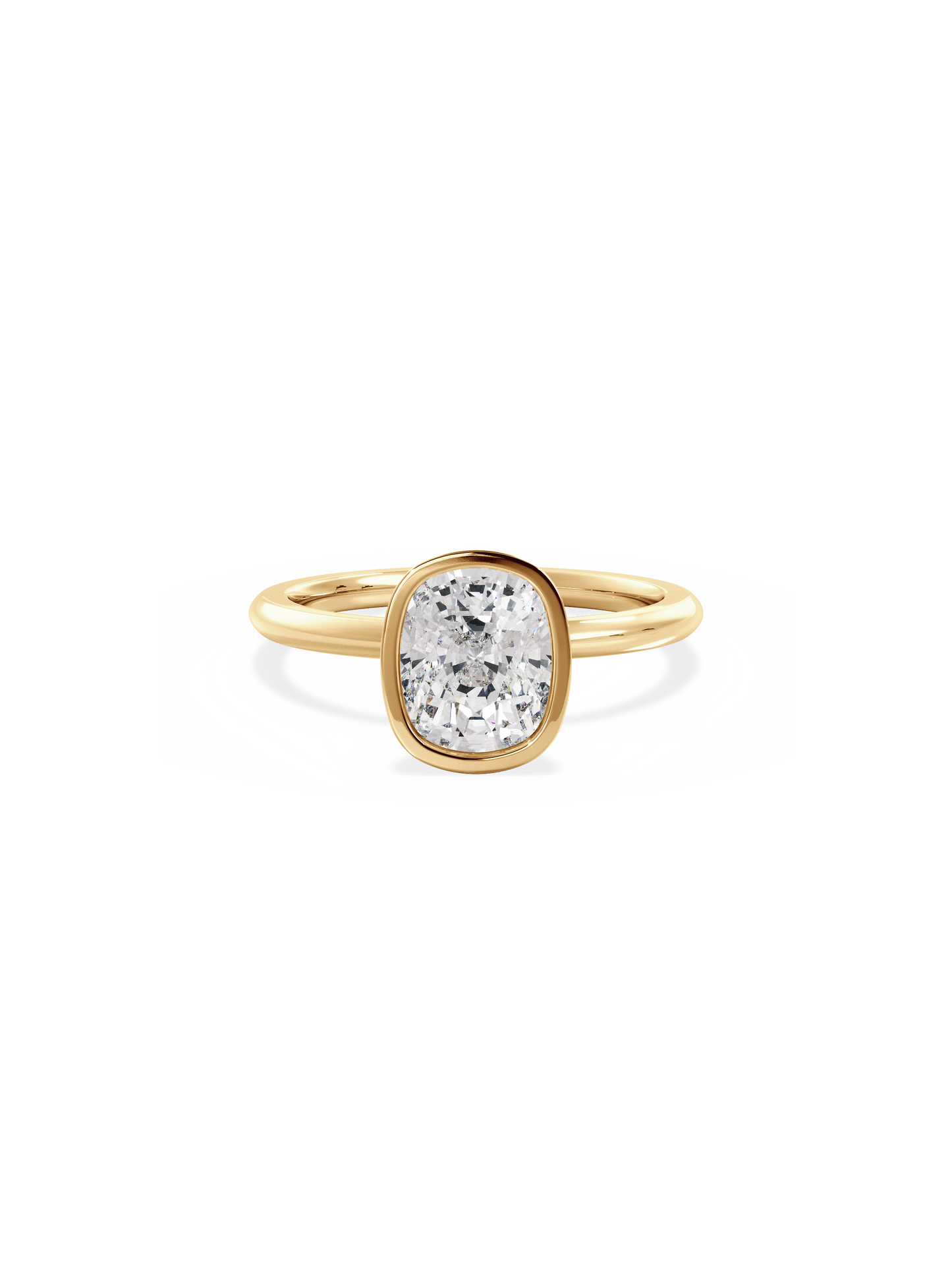 2 CT Round Three Stones Lab Grown Diamond Engagement Ring