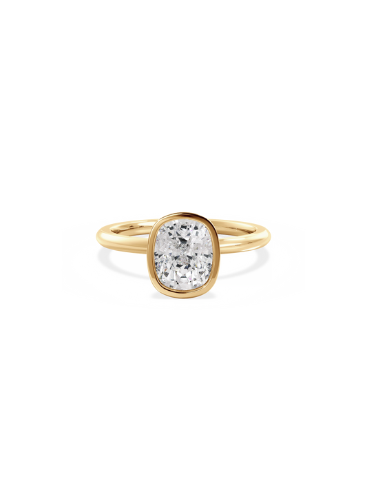 2 CT Round Three Stones Lab Grown Diamond Engagement Ring