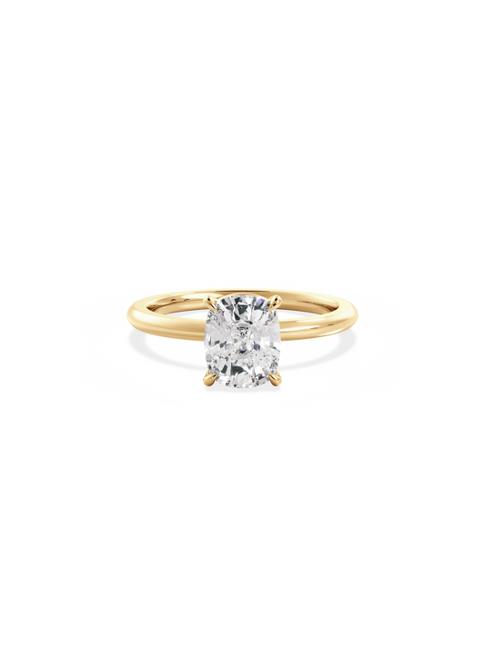 2 CT Round Three Stones Lab Grown Diamond Engagement Ring