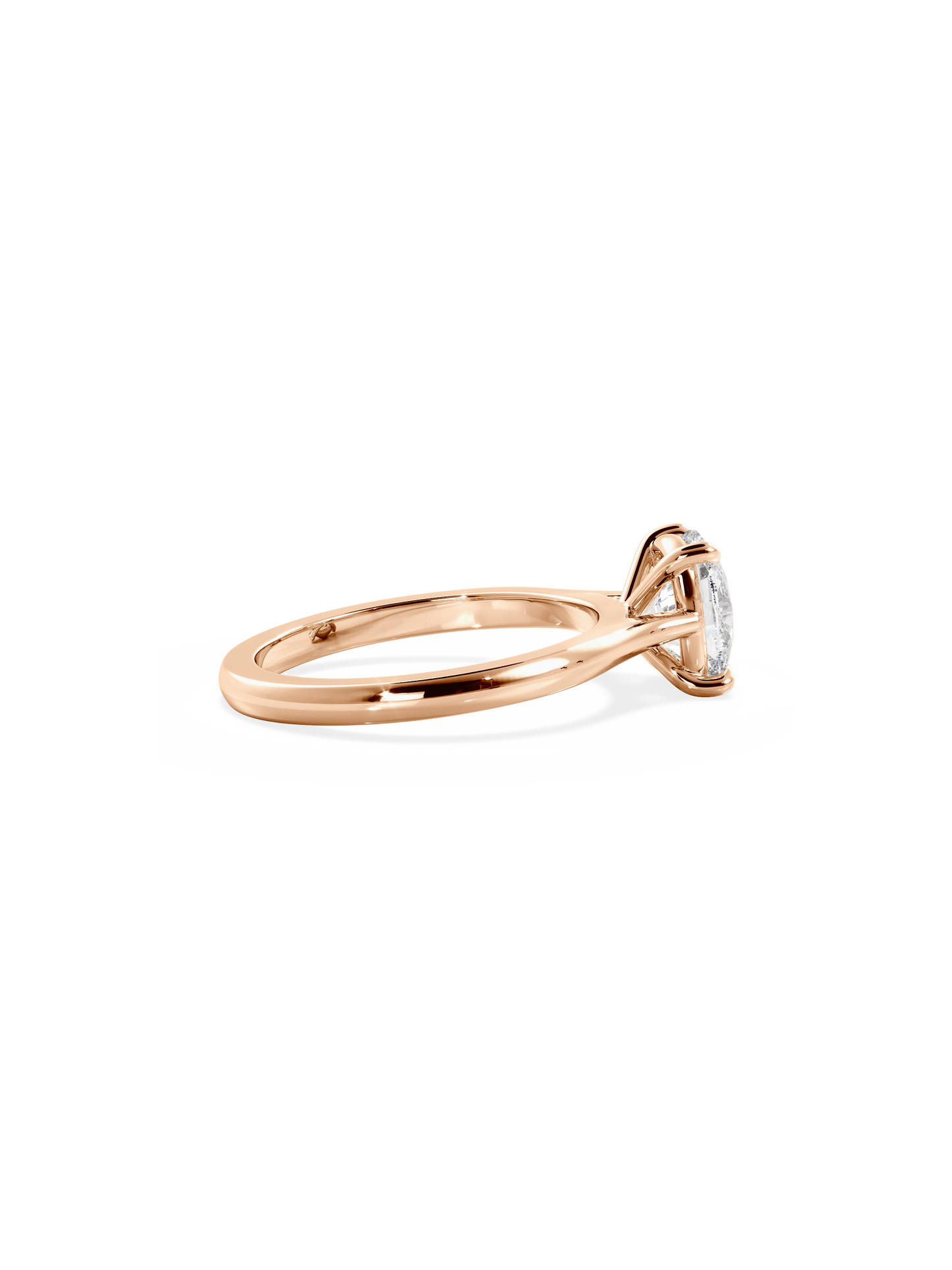 2 CT Round Three Stones Lab Grown Diamond Engagement Ring
