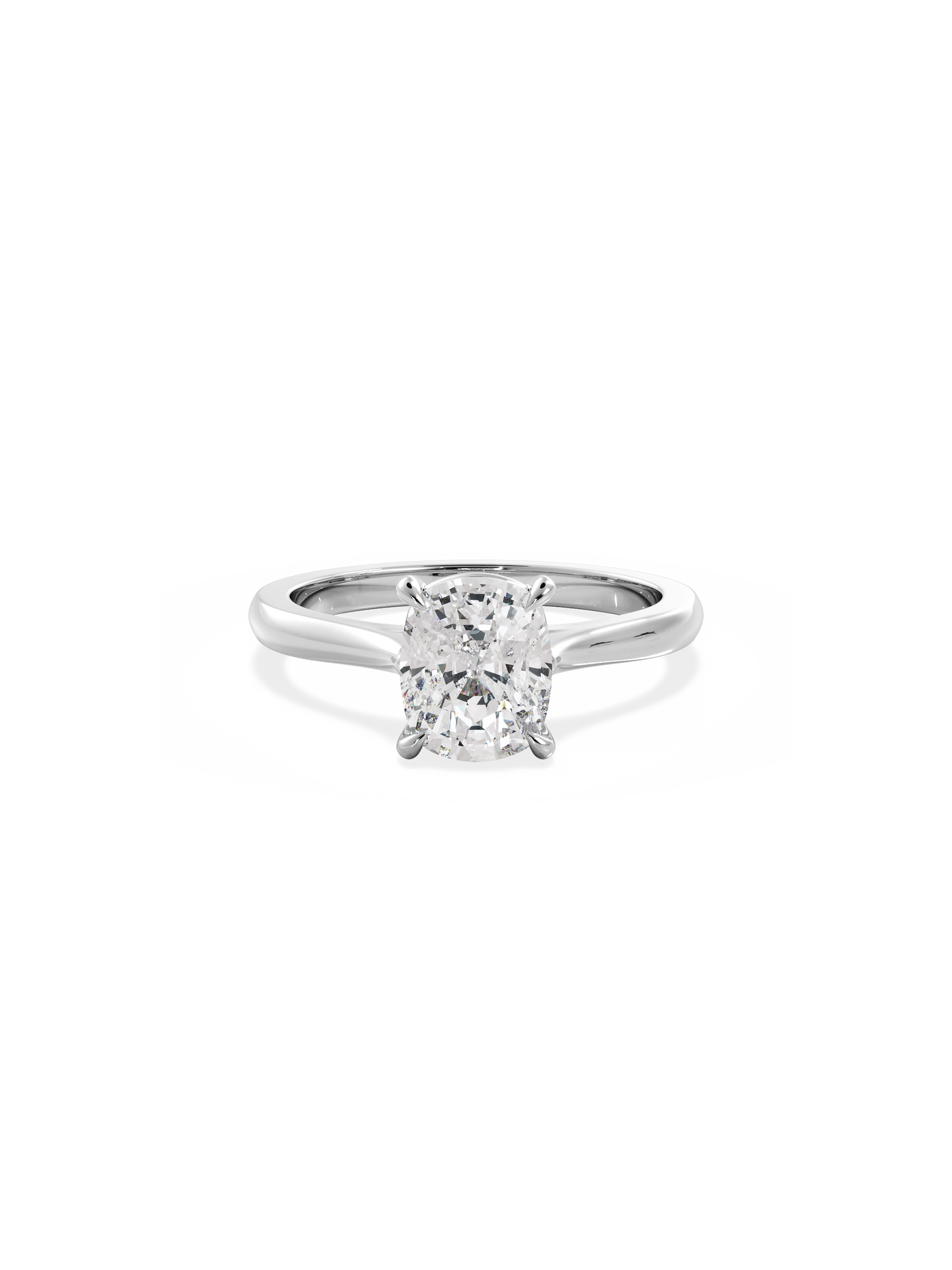 2 CT Round Three Stones Lab Grown Diamond Engagement Ring