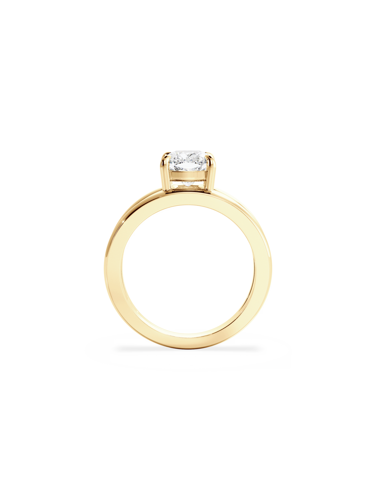 2 CT Round Three Stones Lab Grown Diamond Engagement Ring