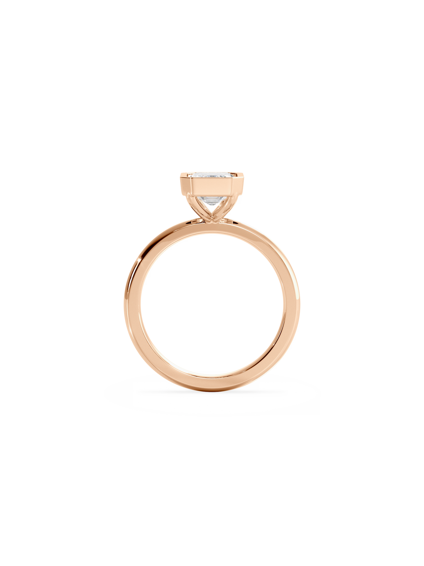 2 CT Round Three Stones Lab Grown Diamond Engagement Ring