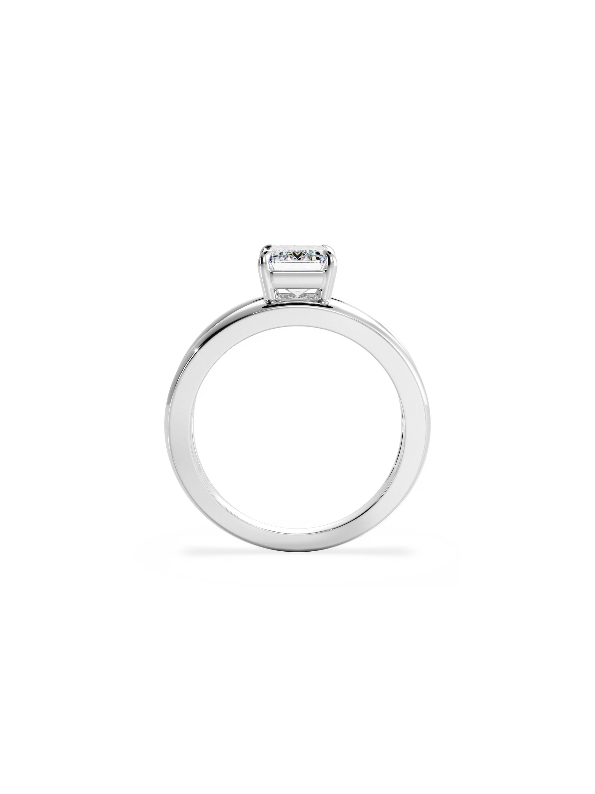 2 CT Round Three Stones Lab Grown Diamond Engagement Ring
