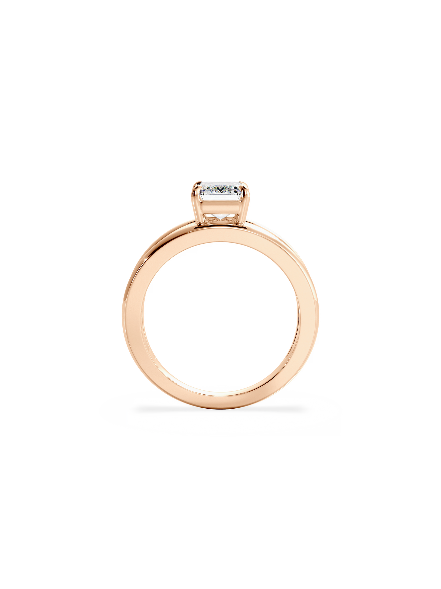 2 CT Round Three Stones Lab Grown Diamond Engagement Ring