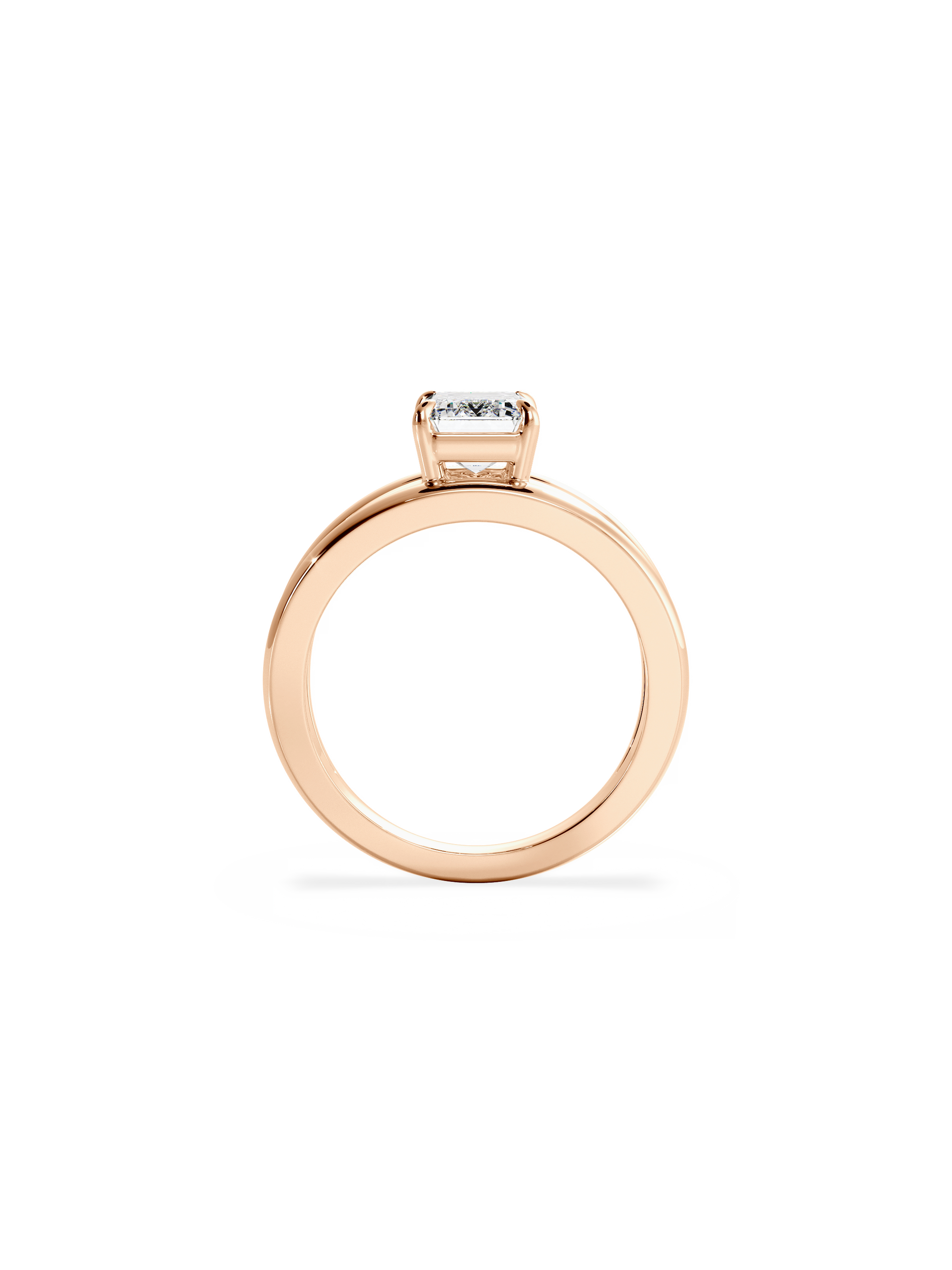 2 CT Round Three Stones Lab Grown Diamond Engagement Ring