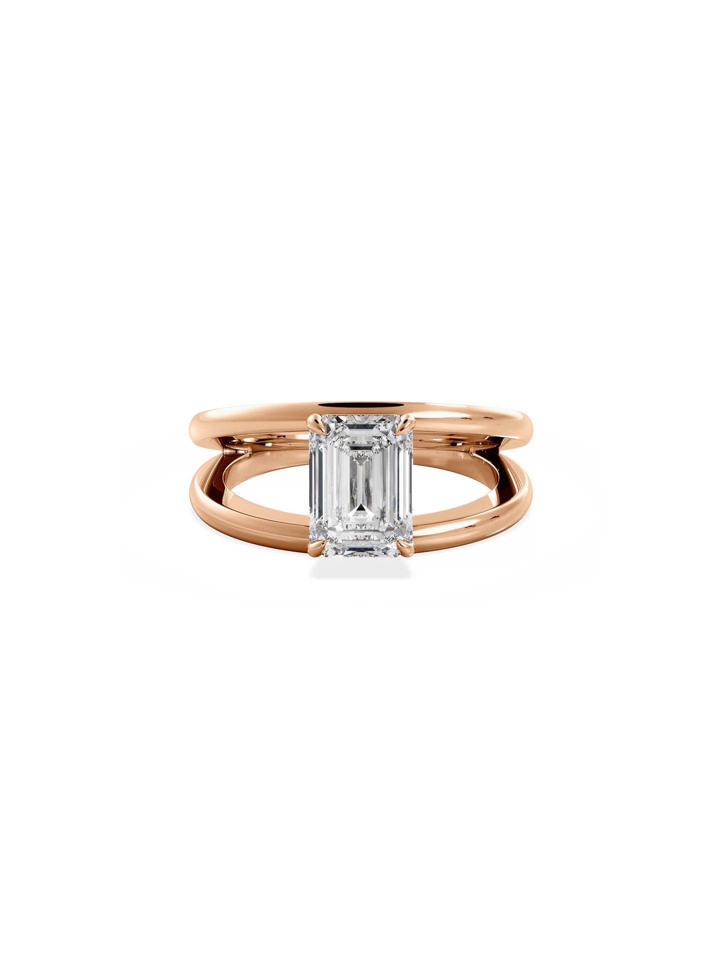 2 CT Round Three Stones Lab Grown Diamond Engagement Ring