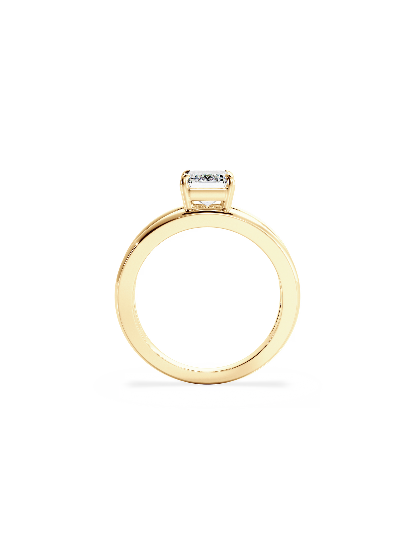 2 CT Round Three Stones Lab Grown Diamond Engagement Ring