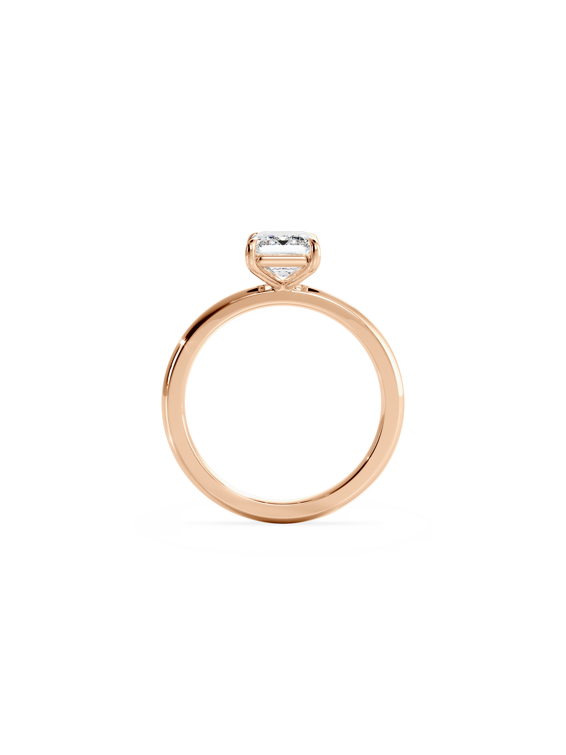 2 CT Round Three Stones Lab Grown Diamond Engagement Ring
