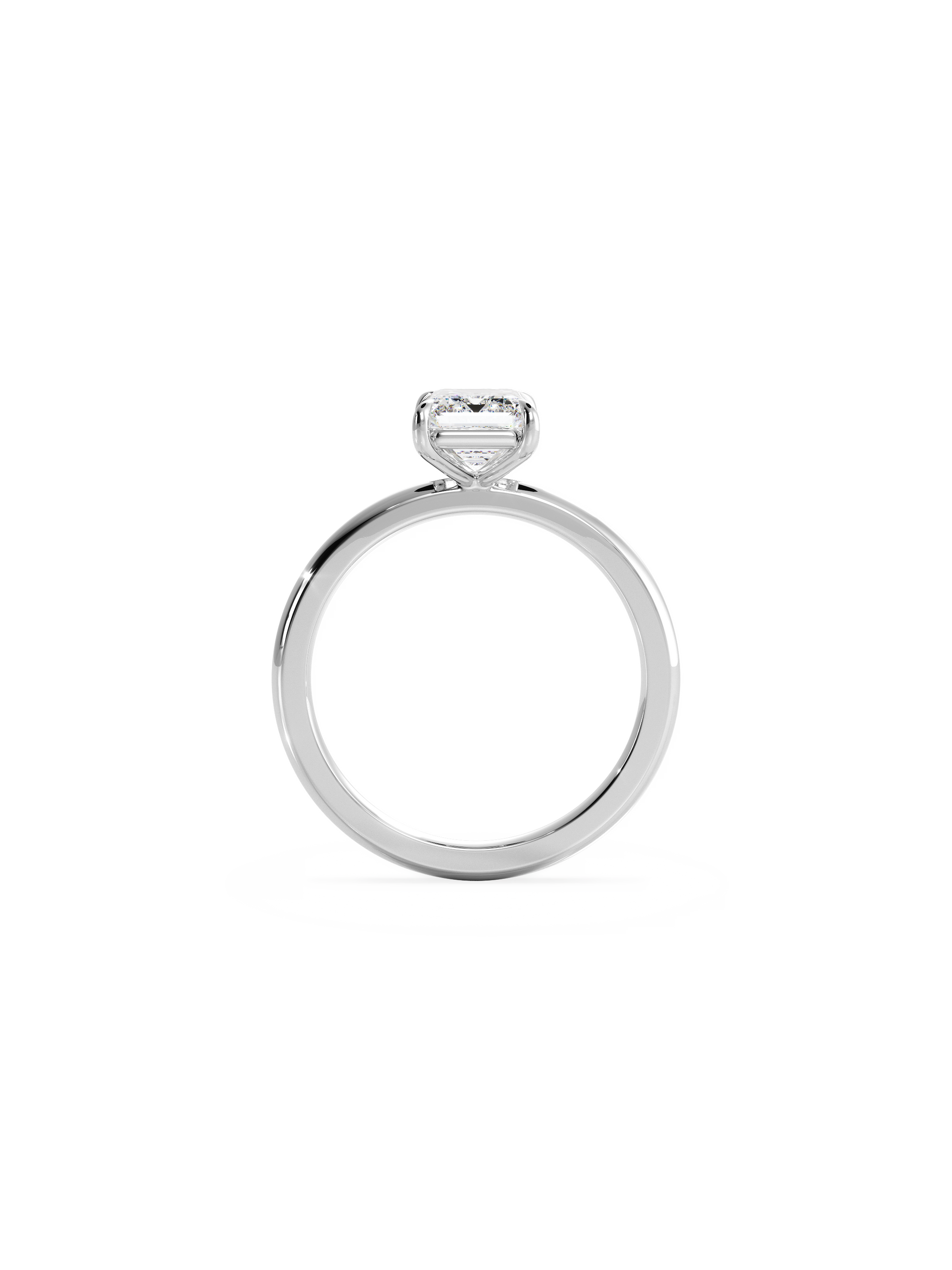 2 CT Round Three Stones Lab Grown Diamond Engagement Ring