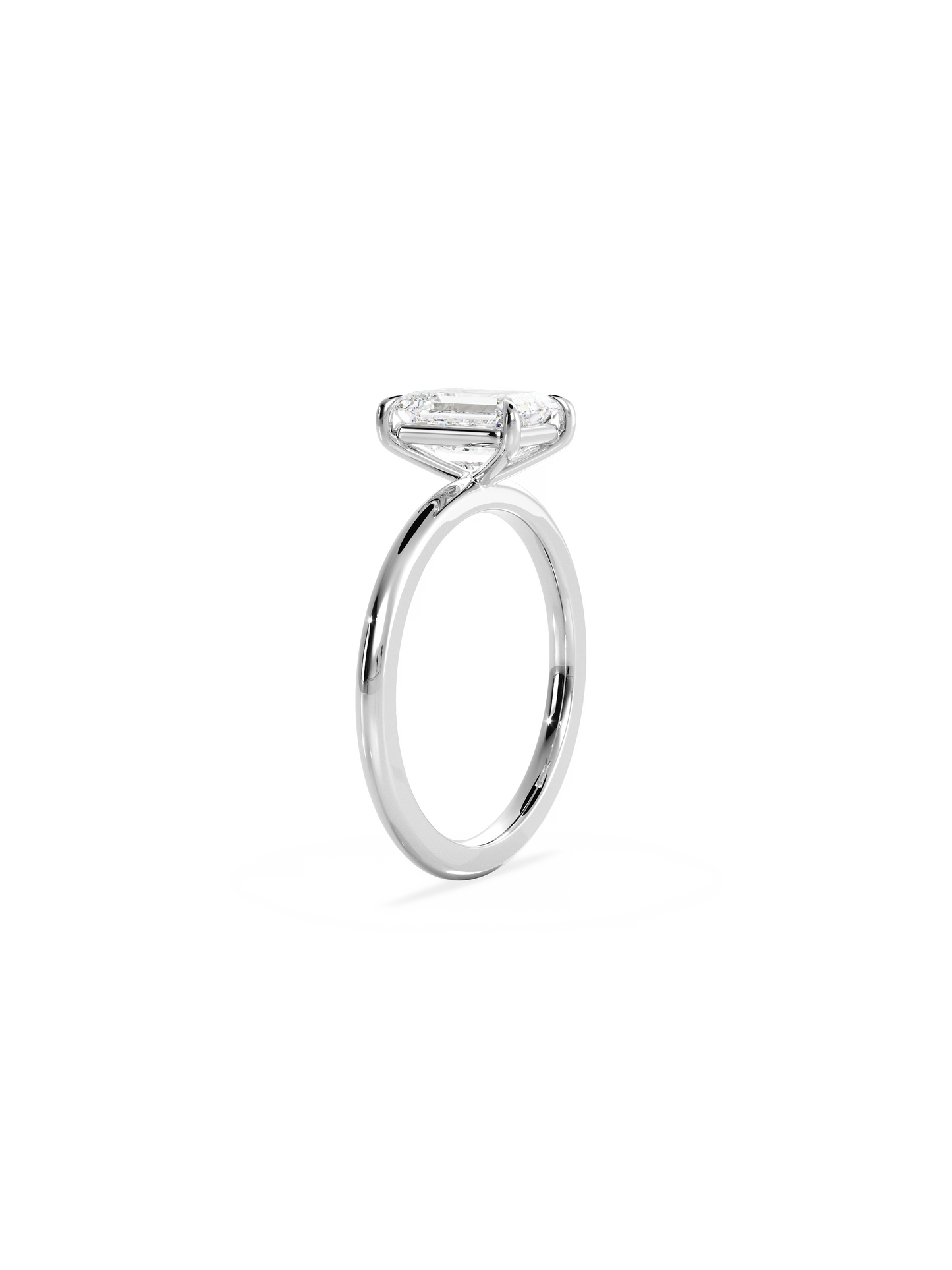 2 CT Round Three Stones Lab Grown Diamond Engagement Ring