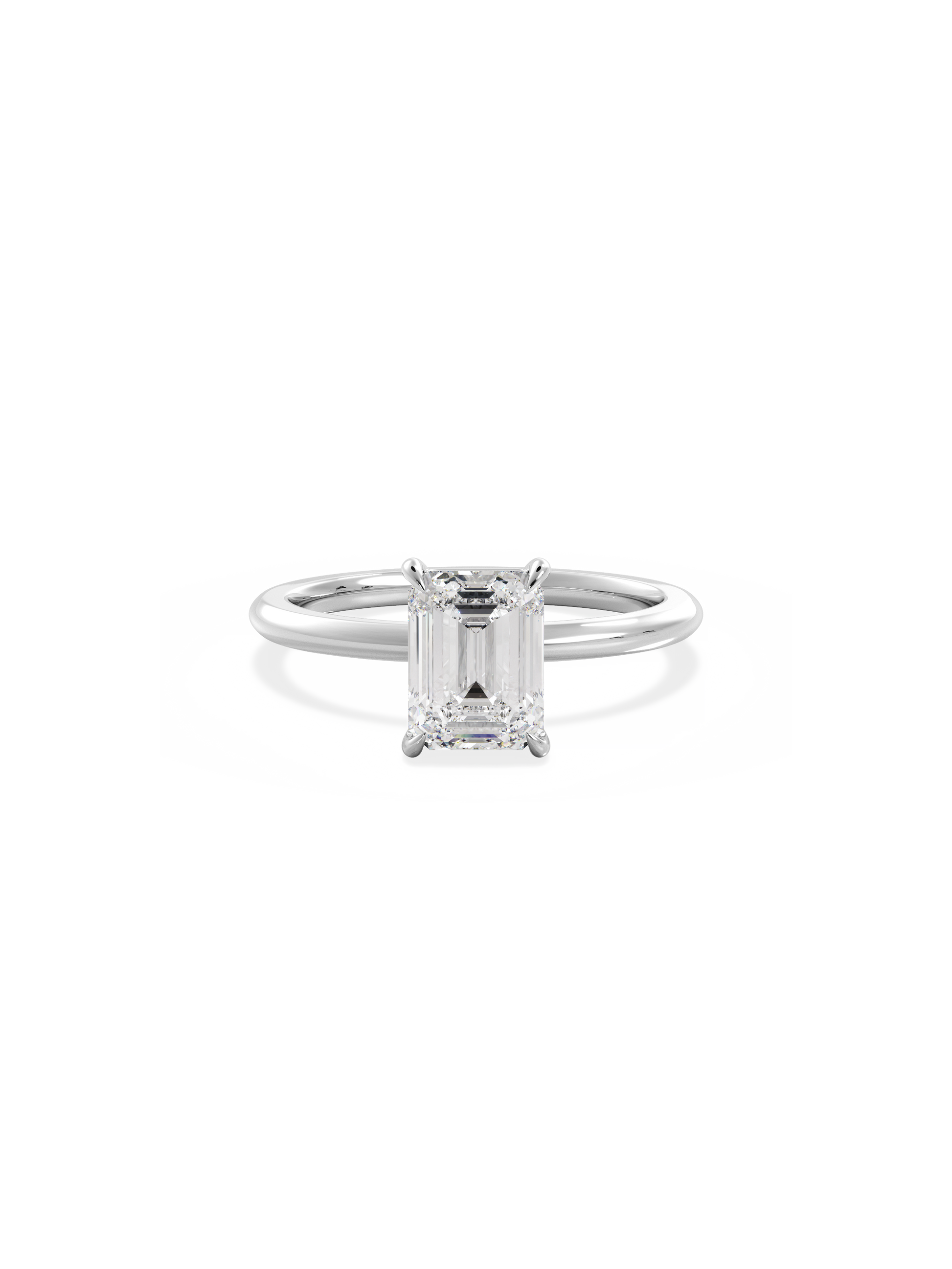 2 CT Round Three Stones Lab Grown Diamond Engagement Ring
