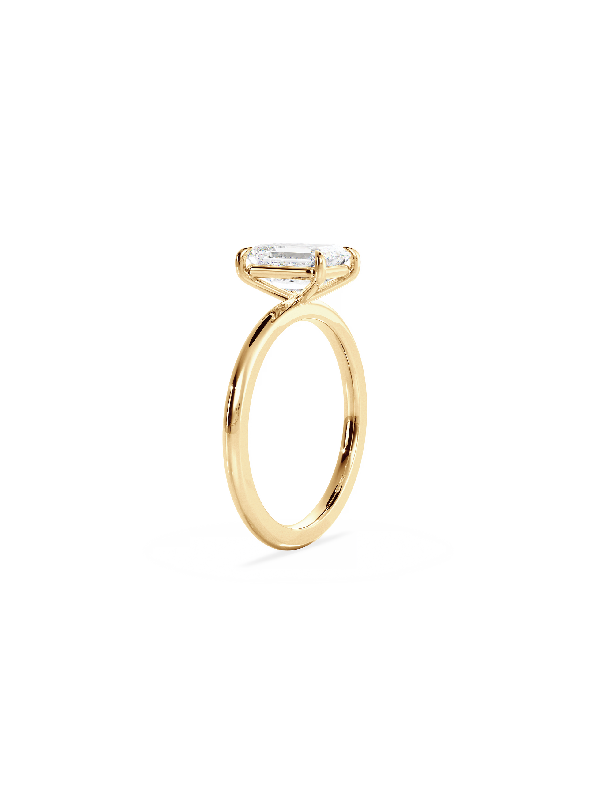 2 CT Round Three Stones Lab Grown Diamond Engagement Ring